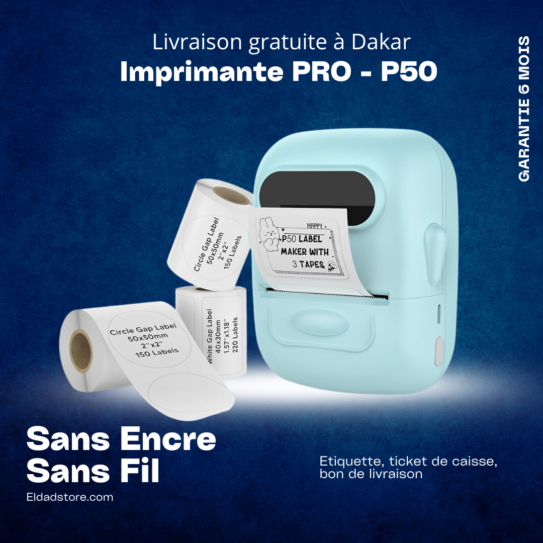 🖨️ Mini Imprimante P50 pour les Professionnel