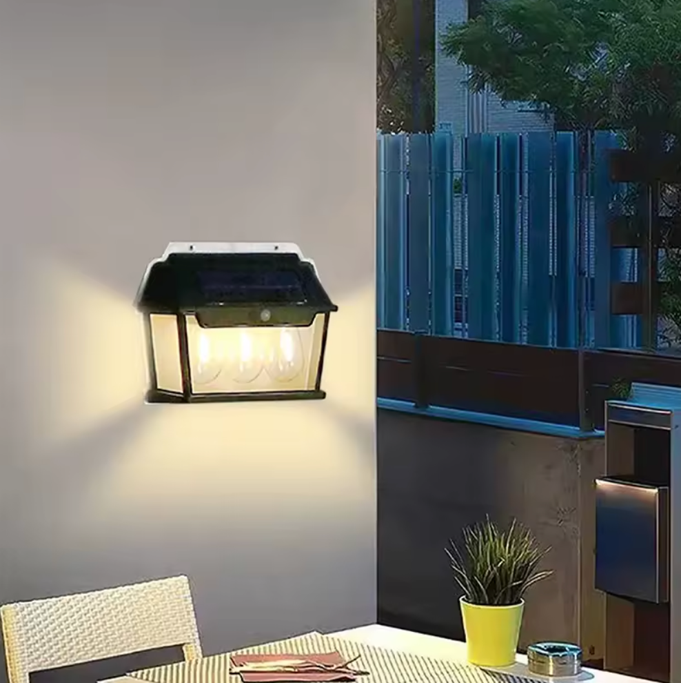 Lampe Solaire Murale avec Détecteur de Mouvement