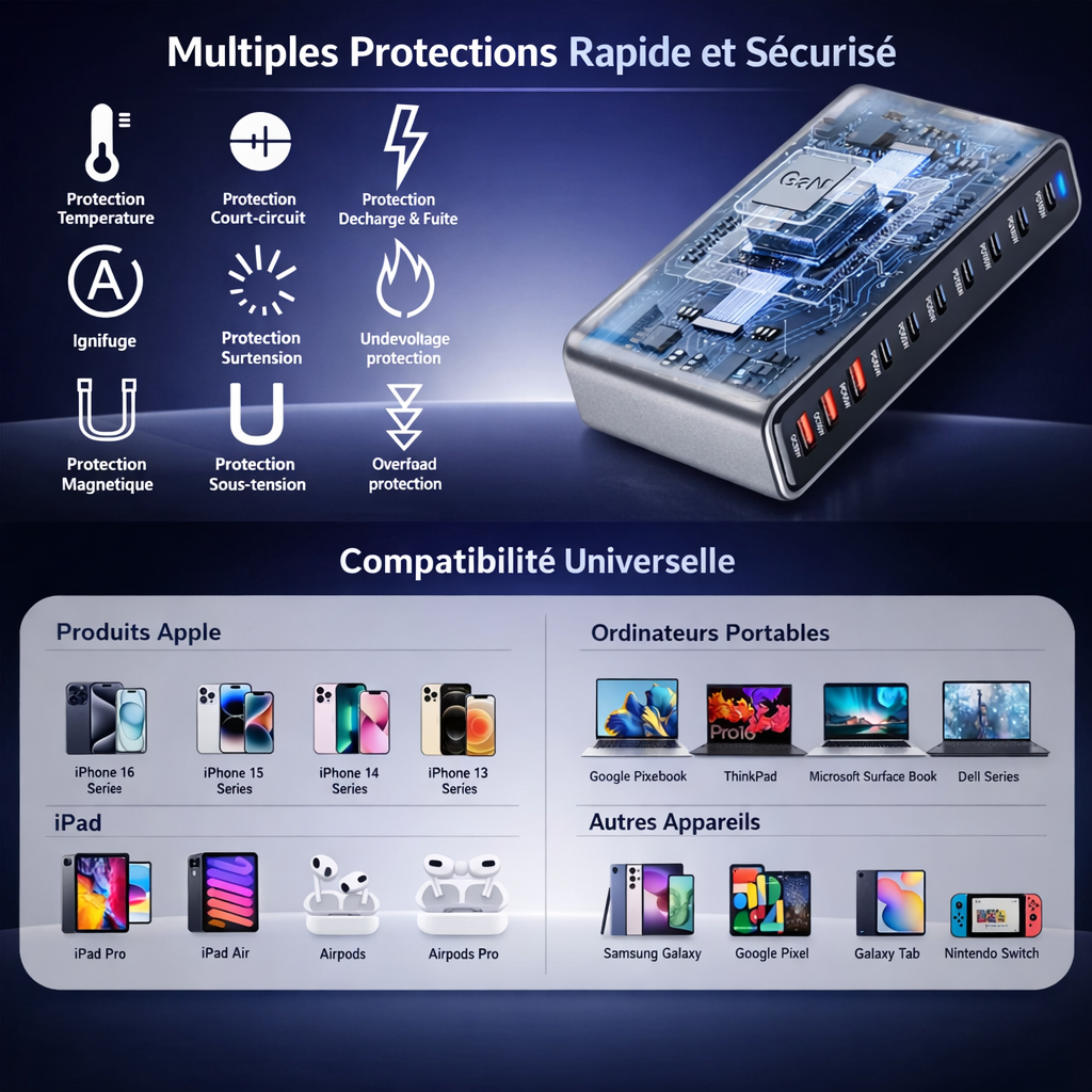 Chargeur Multiport 10 en