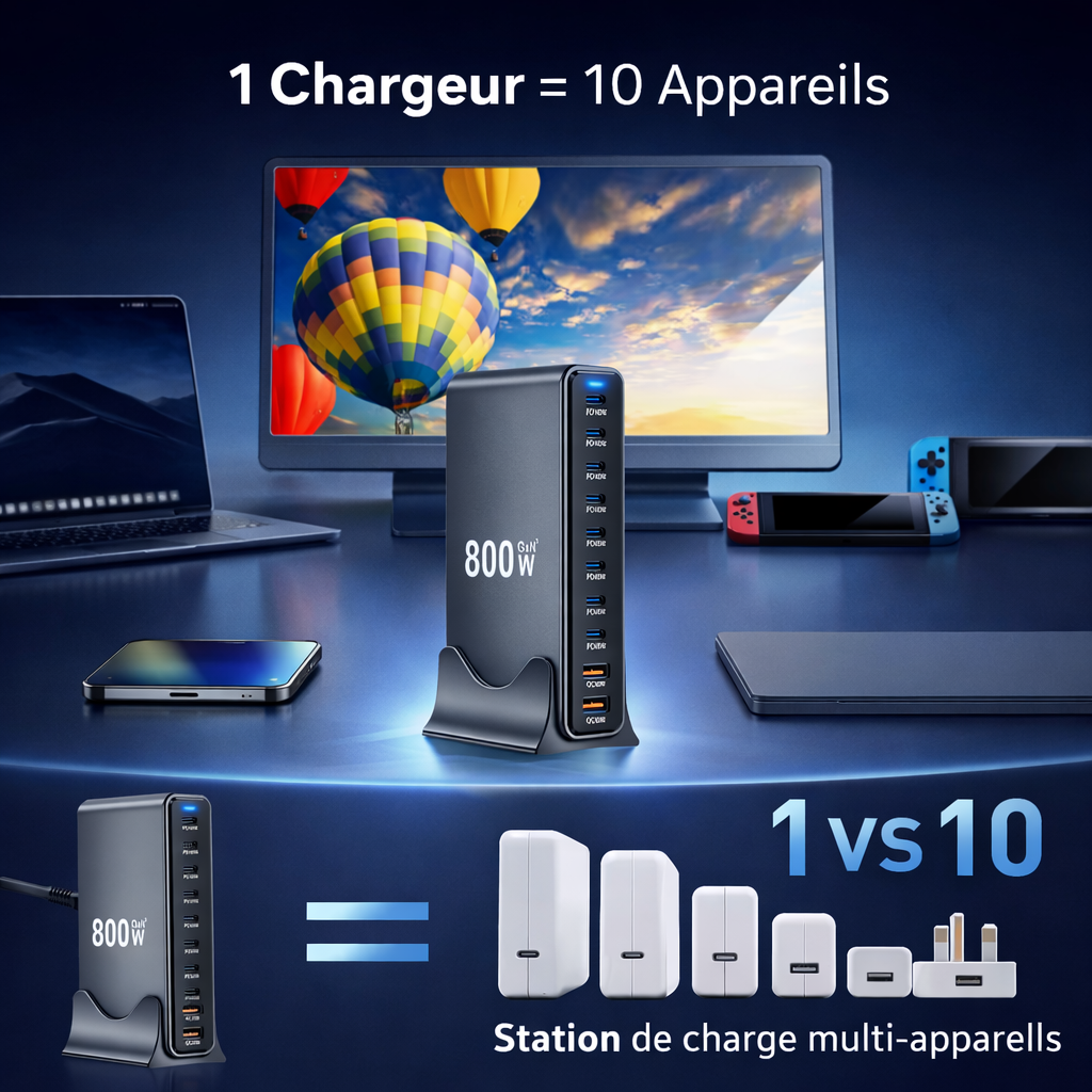Chargeur Multiport 10 en