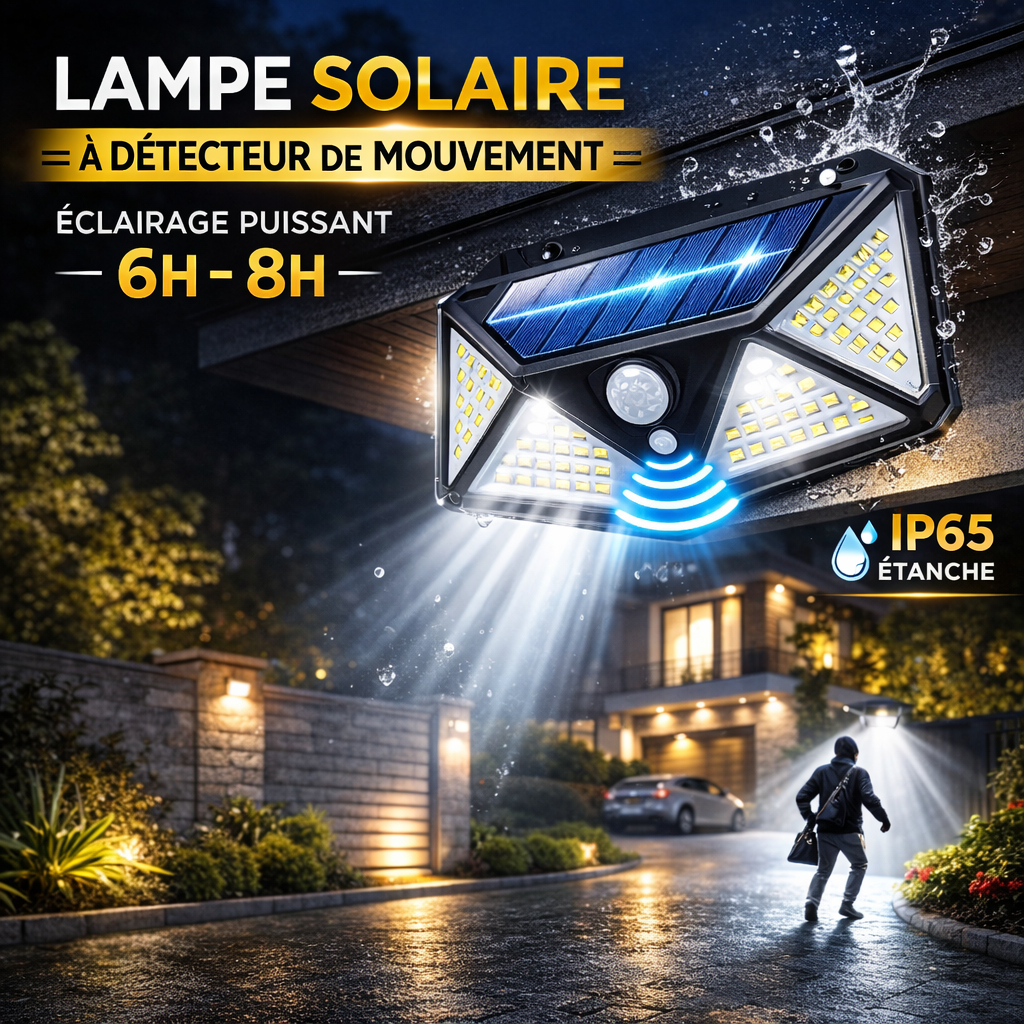 Lampe solaire à détecteur de mouvement&nbsp;