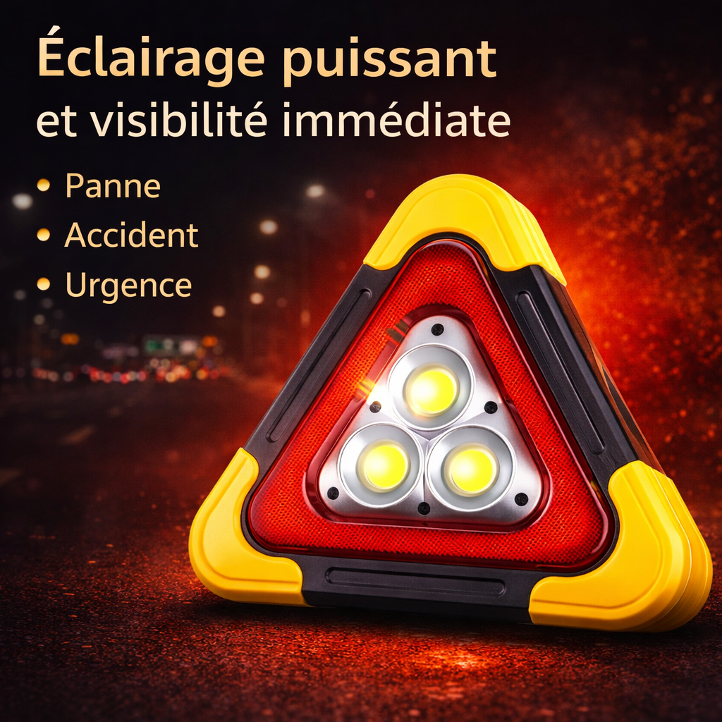 Triangle lumineux Solaire