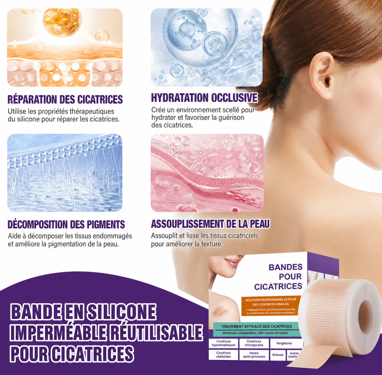 Bande Silicone Anti-Cicatrice